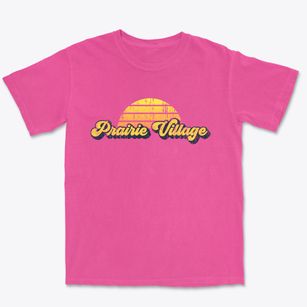 Prairie Village Kansas Sublime Sunset Premium Heavyweight T-shirt