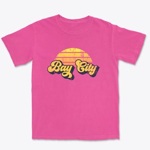 Bay City Texas Sublime Sunset Premium Heavyweight T-shirt