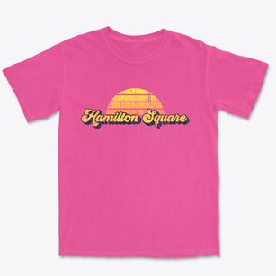 Hamilton Square New Jersey Sublime Sunset Premium Heavyweight T-shirt