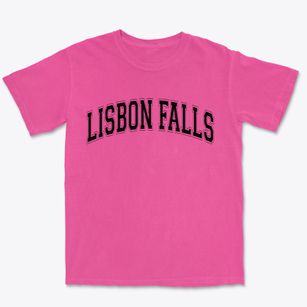 Lisbon Falls Maine Varsity Premium Heavyweight T-shirt