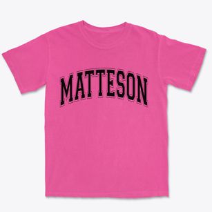 Matteson Illinois Varsity Premium Heavyweight T-shirt