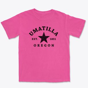 Umatilla Oregon Star Premium Heavyweight T-shirt