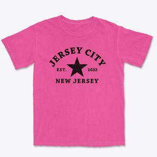 Jersey City New Jersey Star Premium Heavyweight T-shirt