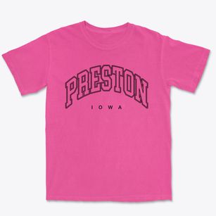 Preston Iowa Inline Premium Heavyweight T-shirt