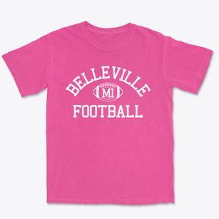 Belleville Michigan Football Premium Heavyweight T-shirt