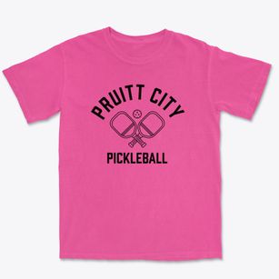 Pruitt City Oklahoma Pickleball Premium Heavyweight T-shirt