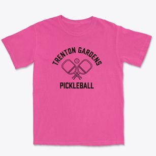 Trenton Gardens New Jersey Pickleball Premium Heavyweight T-shirt