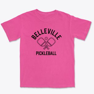 Belleville Michigan Pickleball Premium Heavyweight T-shirt