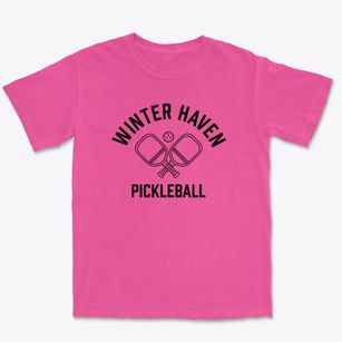 Winter Haven Florida Pickleball Premium Heavyweight T-shirt
