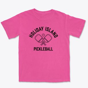 Holiday Island Arkansas Pickleball Premium Heavyweight T-shirt