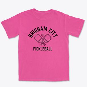 Brigham City Utah Pickleball Premium Heavyweight T-shirt