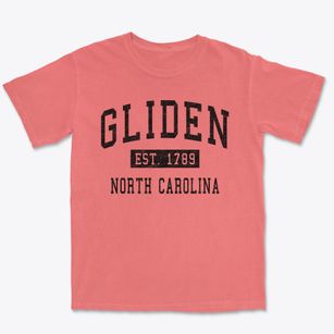 Gliden North Carolina Classic Established Premium Heavyweight T-shirt