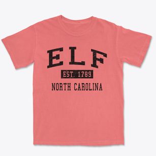 Elf North Carolina Classic Established Premium Heavyweight T-shirt