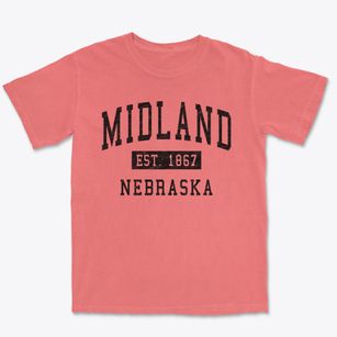 Midland Nebraska Classic Established Premium Heavyweight T-shirt