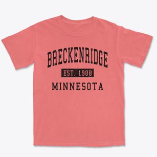 Breckenridge Minnesota Classic Established Premium Heavyweight T-shirt