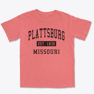 Plattsburg Missouri Classic Established Premium Heavyweight T-shirt
