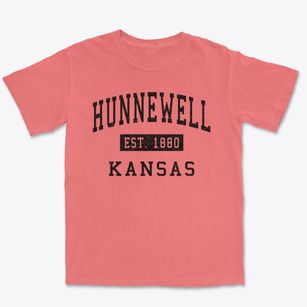 Hunnewell Kansas Classic Established Premium Heavyweight T-shirt