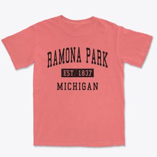 Ramona Park Michigan Classic Established Premium Heavyweight T-shirt