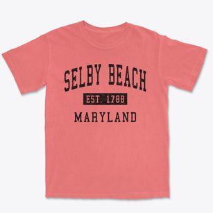 Selby Beach Maryland Classic Established Premium Heavyweight T-shirt