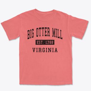 Big Otter Mill Virginia Classic Established Premium Heavyweight T-shirt