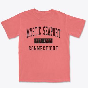 Mystic Seaport Connecticut Classic Established Premium Heavyweight T-shirt