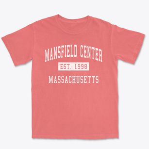Mansfield Center Massachusetts Classic Established Premium Heavyweight T-shirt