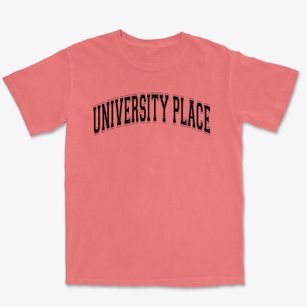 University Place Elementary School Varsity Arch Premium Heavyweight T-shirt