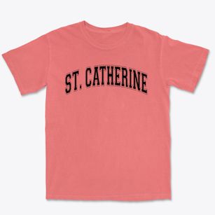 Saint Catherine Of Siena School Varsity Arch Premium Heavyweight T-shirt