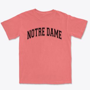 Notre Dame Des Sept Doulers Varsity Arch Premium Heavyweight T-shirt