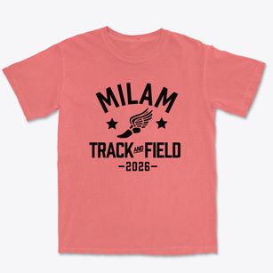 Milam Elementary School Track and Field Premium Heavyweight T-shirt