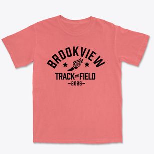 Brookview Elementary School Track and Field Premium Heavyweight T-shirt