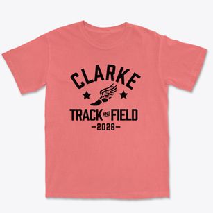 Clarke Middle School Track and Field Premium Heavyweight T-shirt
