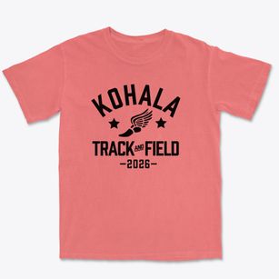 Kohala High School Track and Field Premium Heavyweight T-shirt