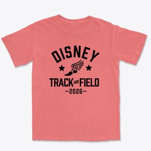 Disney Elementary School Track and Field Premium Heavyweight T-shirt