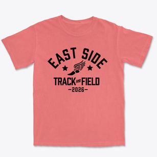East Side Middle School Track and Field Premium Heavyweight T-shirt
