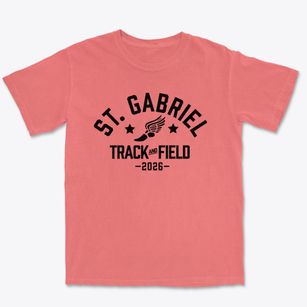 St Gabriel Parish Track and Field Premium Heavyweight T-shirt