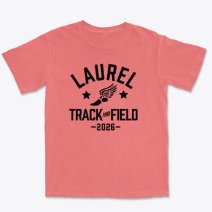 Laurel Elementary School Track and Field Premium Heavyweight T-shirt