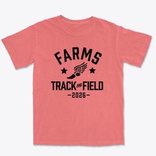 Farms Middle School Track and Field Premium Heavyweight T-shirt