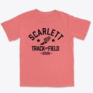 Scarlett Middle School Track and Field Premium Heavyweight T-shirt