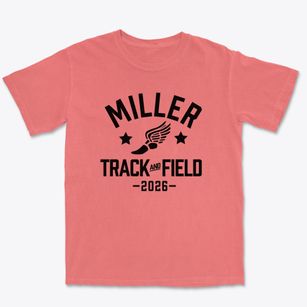 Miller High School Track and Field Premium Heavyweight T-shirt