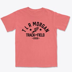T L R Morgan Middle School Track and Field Premium Heavyweight T-shirt