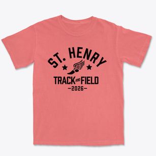 Saint Henry Middle School Track and Field Premium Heavyweight T-shirt
