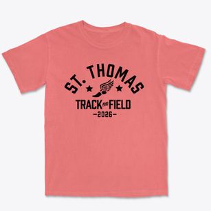 Saint Thomas The Apostle School Track and Field Premium Heavyweight T-shirt