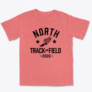North High School Track and Field Premium Heavyweight T-shirt