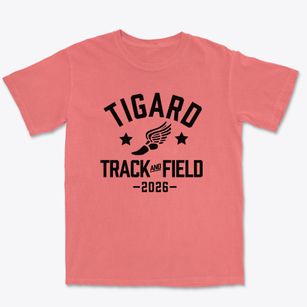 Tigard High School Track and Field Premium Heavyweight T-shirt