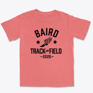 Baird Middle School Track and Field Premium Heavyweight T-shirt