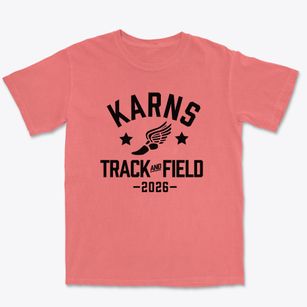 Karns Middle School Track and Field Premium Heavyweight T-shirt