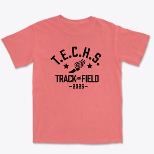 Travis Early College High School Track and Field Premium Heavyweight T-shirt