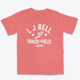 L J Bell Elementary School Track and Field Premium Heavyweight T-shirt