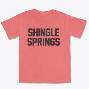 Shingle Springs California Classic Block Premium Heavyweight T-shirt